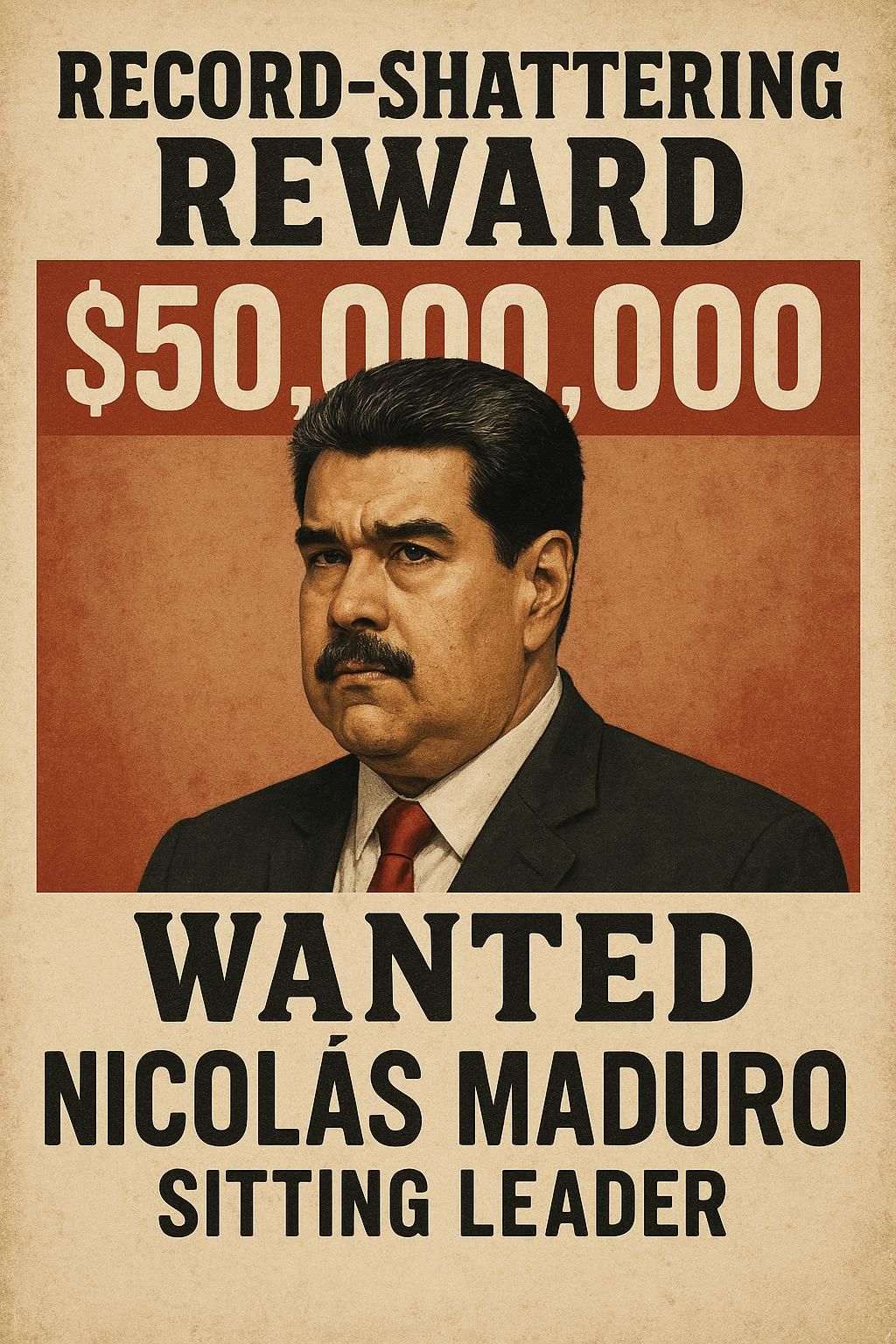 U.S. Doubles Bounty on Maduro to $50 Million